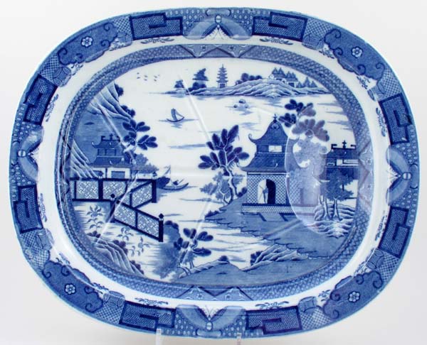 Meat Dish or Platter with tree and well c1815